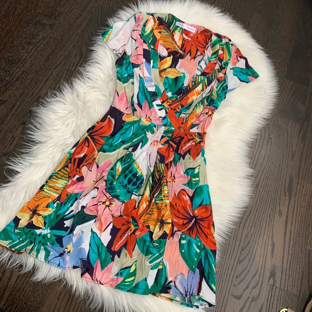 ZARA Floral Mini Dress